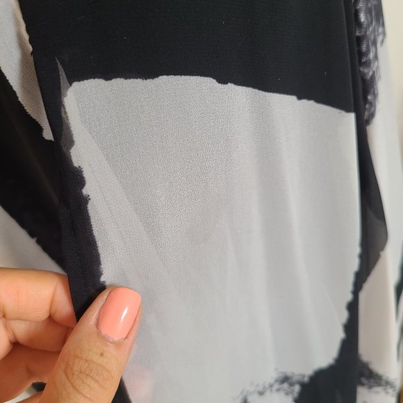 Religion UK Flowy Panel Maxi Mini Abstract Printed Dress - Picture 6 of 7